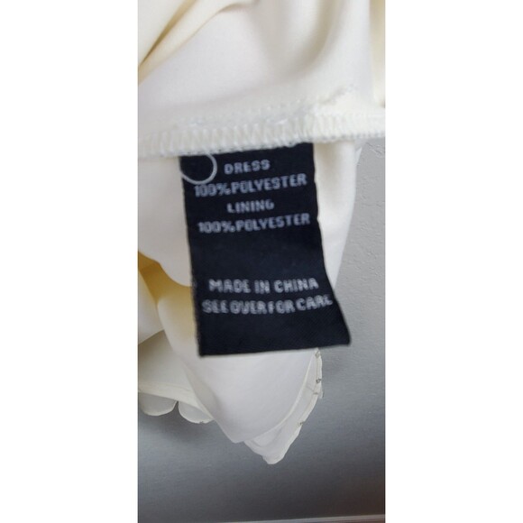 By & By Women's Medium Cream & Gold Dress Cutout Back Removable Waist Tie - Picture 5 of 10